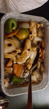 Chicken with Green Pepper in Black Bean Sauce