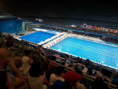 The View of the Pool from our Seats