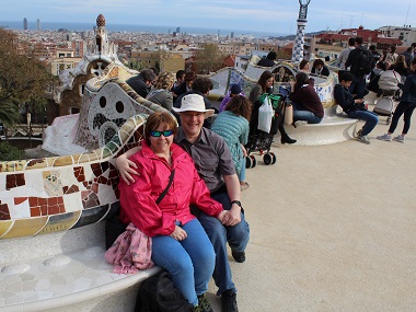 Me and Mel at Parc Güell, Barcelona