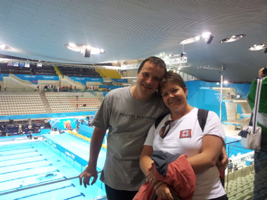 Mr and Mrs Rice at the Olympics