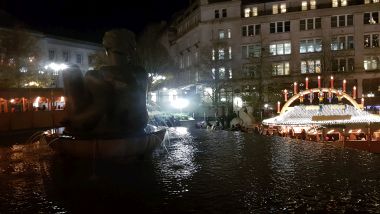 Looking Down Towards the Bottom of the Square