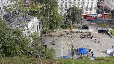 Looking Down at Marble Arch