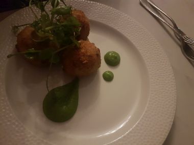 Pea & Ham Arancini