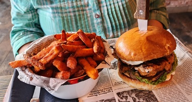 The Coop with Sweet Potato Fries