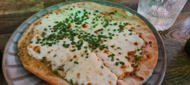 Garlic & Mozzarella Flatbread Garlic & Mozzarella Flatbread