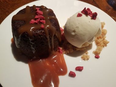 Sticky Ginger Toffee Pudding, Garam Masala Ice Cream