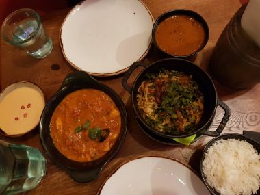 Mains - Lamp Biriyani, Kingfish Curry and Black Daal