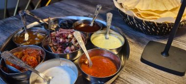 Pappadum and Pickle Tray