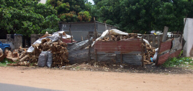 Local Firewood/Charcoal Seller (Covered up in Anticipation of Rain)