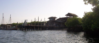 Lamin Lodge -- Approaching from the River