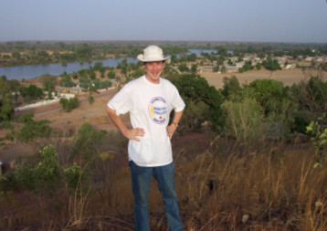 Me on a Hill in Bansang (Central River Division)