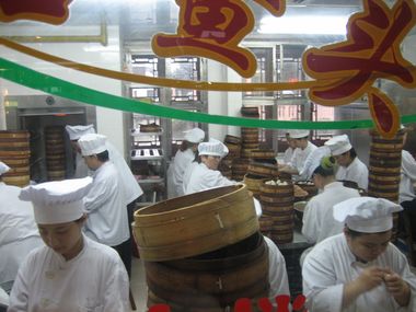 Workers Making Dumplings