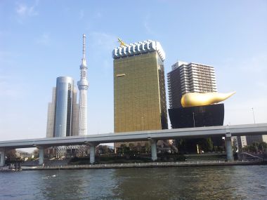 Asahi Brewery and Tokyo Skytree