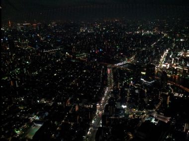 Tokyo at Night from 350m