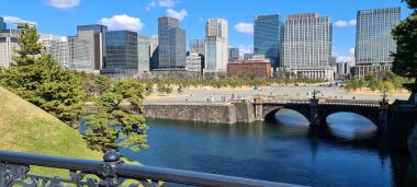 Nijubashi Bridge with City Beyond