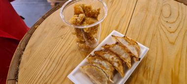 Gyoza and Chicken