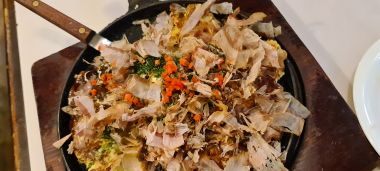 Okonomiyaki with Prawn