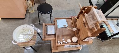 Cocoons and Extracting Silk Display