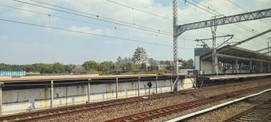 Himeji Castle from Shinkansen