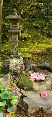 Shrine and Blooms