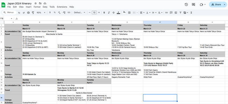 Schedule