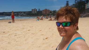 Mel on Manly Beach