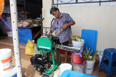 Making Sugar Cane Juice