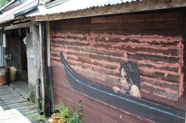 Mural - Boy in Canoe