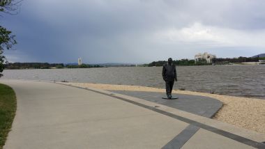 Statue on the Lake (Burly Griffin)