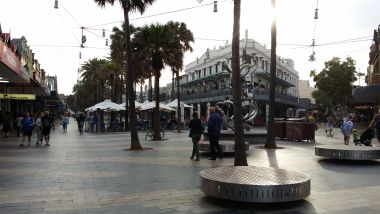 "The Corso" Leading Between Ferry Terminal and Surfing Beach