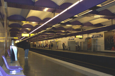 Mother in Metro in Paris