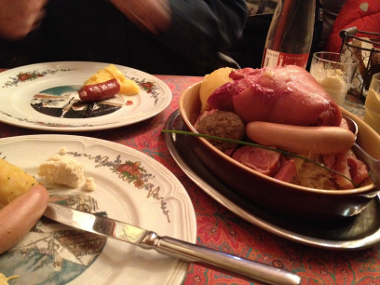 A Typical Alsace Dinner - It is NOT light