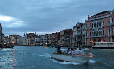 Water Taxi at Night