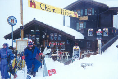 Eating on the Slopes (Photo Courtesy Shirley Watkinson)