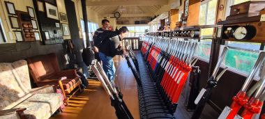 Changing the Points in the Exeter West Signal Box