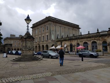 Spa Buildings Near the Crescent