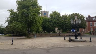 Market Square with St Peter & St Paul behind