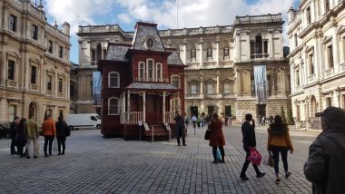 Burlington House Entrance with Building Art