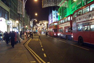 Oxford Street at Christmas