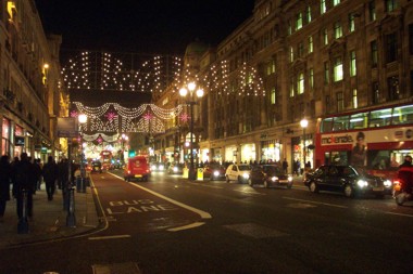 Regent Street at Christmas