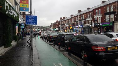 Wilmslow Road in the Rain