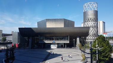 The Lowry from the shopping centre across the road