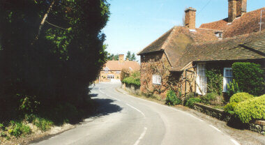 East Clandon (Wishing Well Pub in Distance)