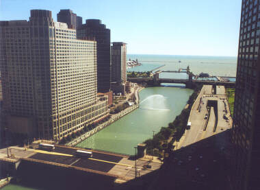 View from my floor - The Chicago River