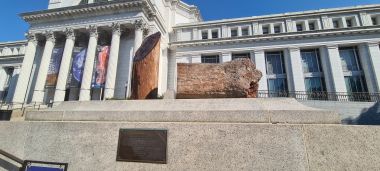 Petrified Wood Outside the Smithsonian National Museum of Natural History