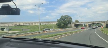 The Pentagon from the Richmond Highway The Pentagon from the Richmond Highway